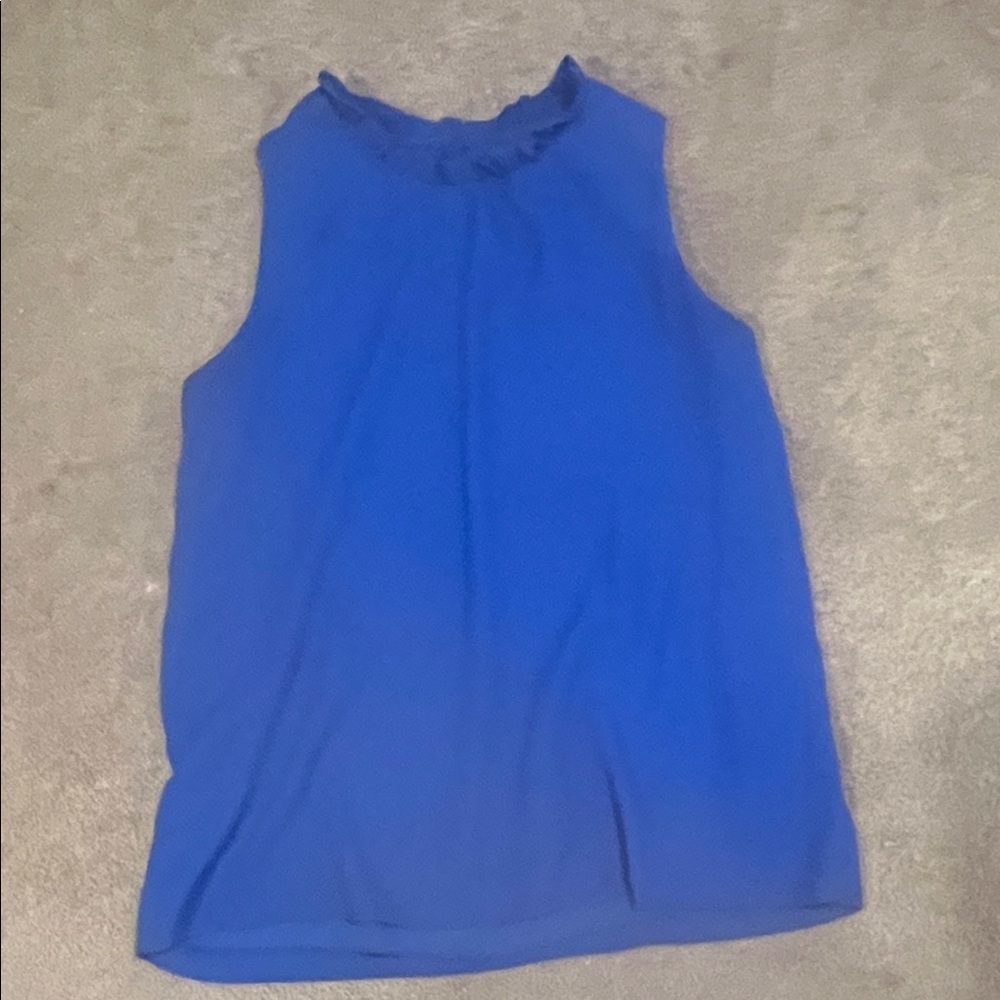 Sleeveless Blue Women's Sleeveless Blouse size large
